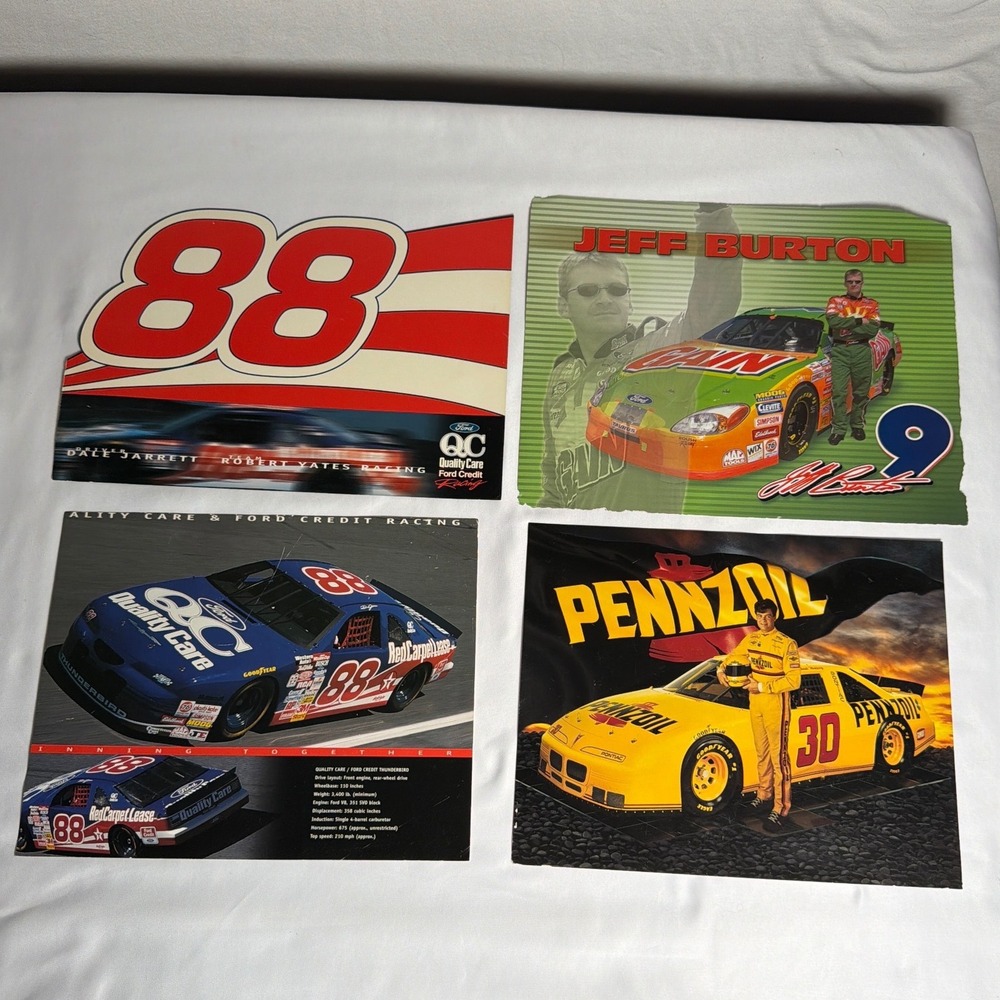 VINTAGE NASCAR Hero Cards Unisex OS Multicolor GOOD